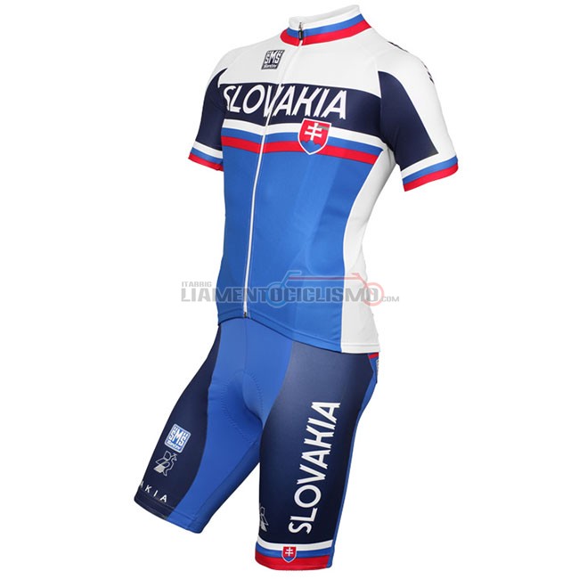 Abbigliamento Ciclismo Russia Bianco Manica Corta 2018 Blu